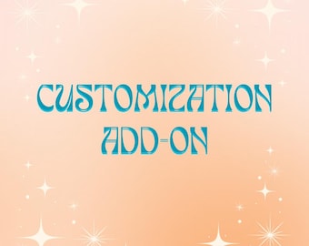 Personalized Customization: Add-on for Borders, Names, Quotes