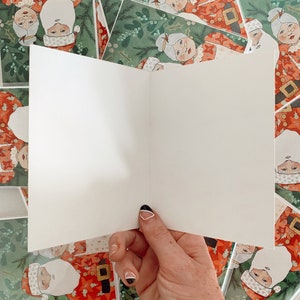 CARD: Mr. Mrs. Claus holiday Christmas card image 3