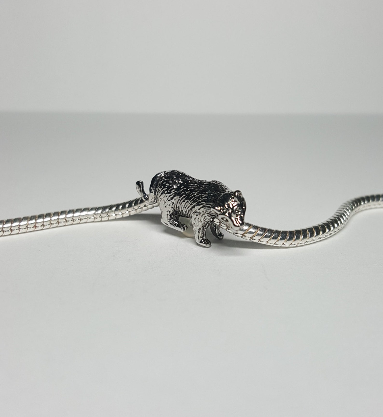 Silver Honey Badger Charm for European Bracelets Etsy
