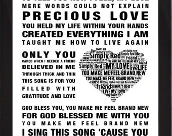 Simply Red Lyrics Etsy