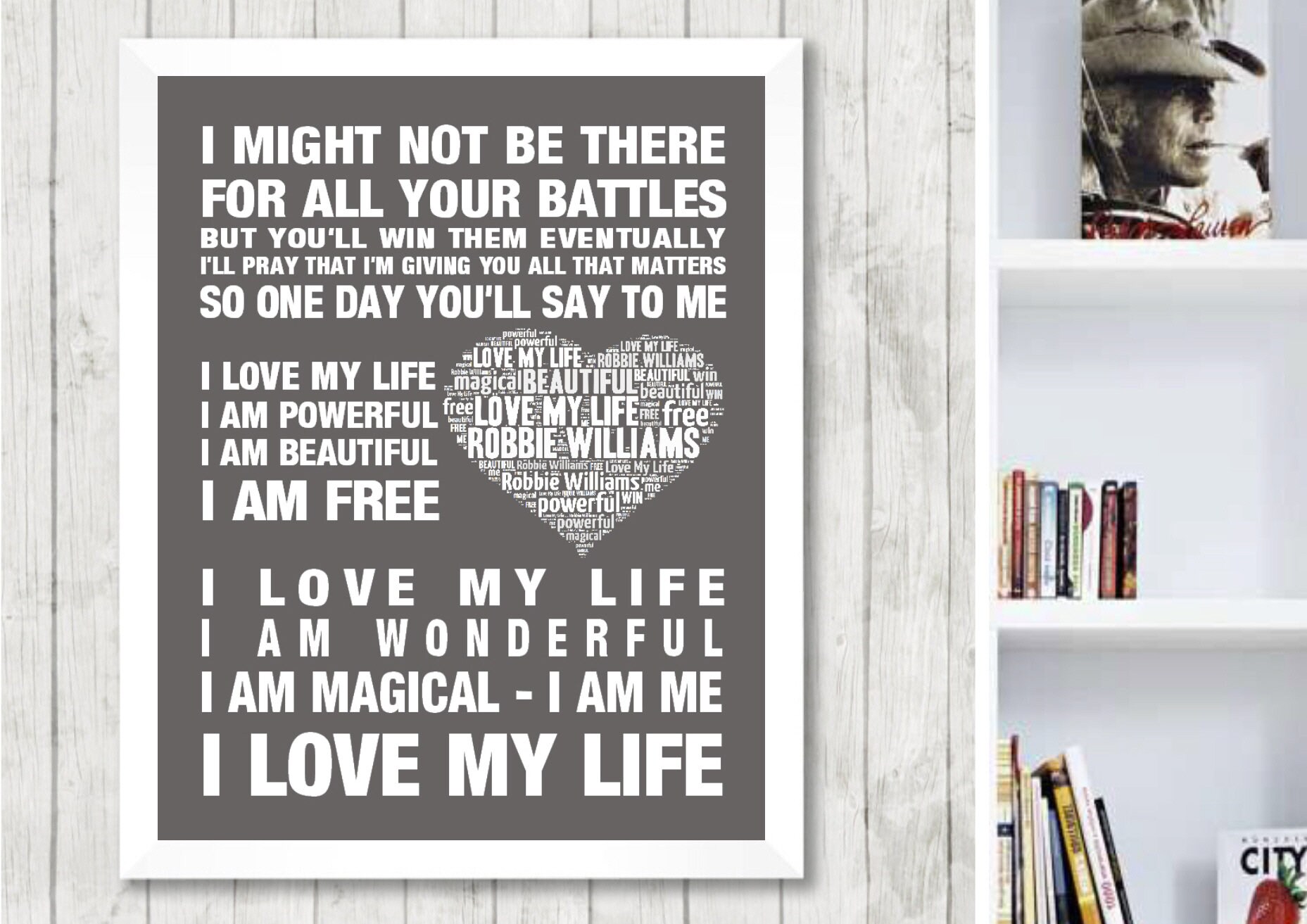Robbie Williams Love My Life Music Love Song Lyrics Wall Art Etsy Robbie Williams Love My Life Music Love Song Lyrics Wall Art Etsy