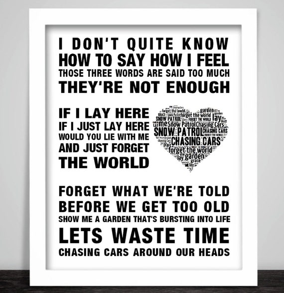 Chasing Cars Noten, Snow Patrol