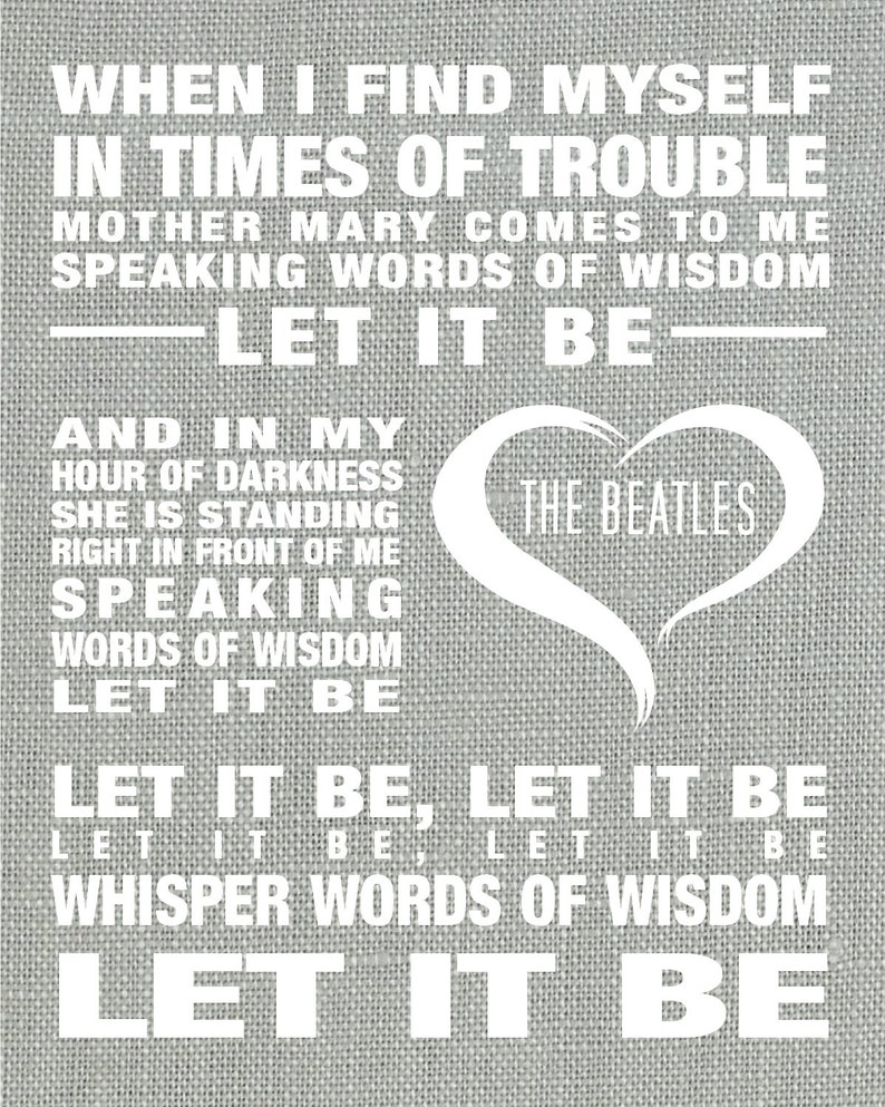 az lyrics let it be the beatles az lyrics let it be the beatles