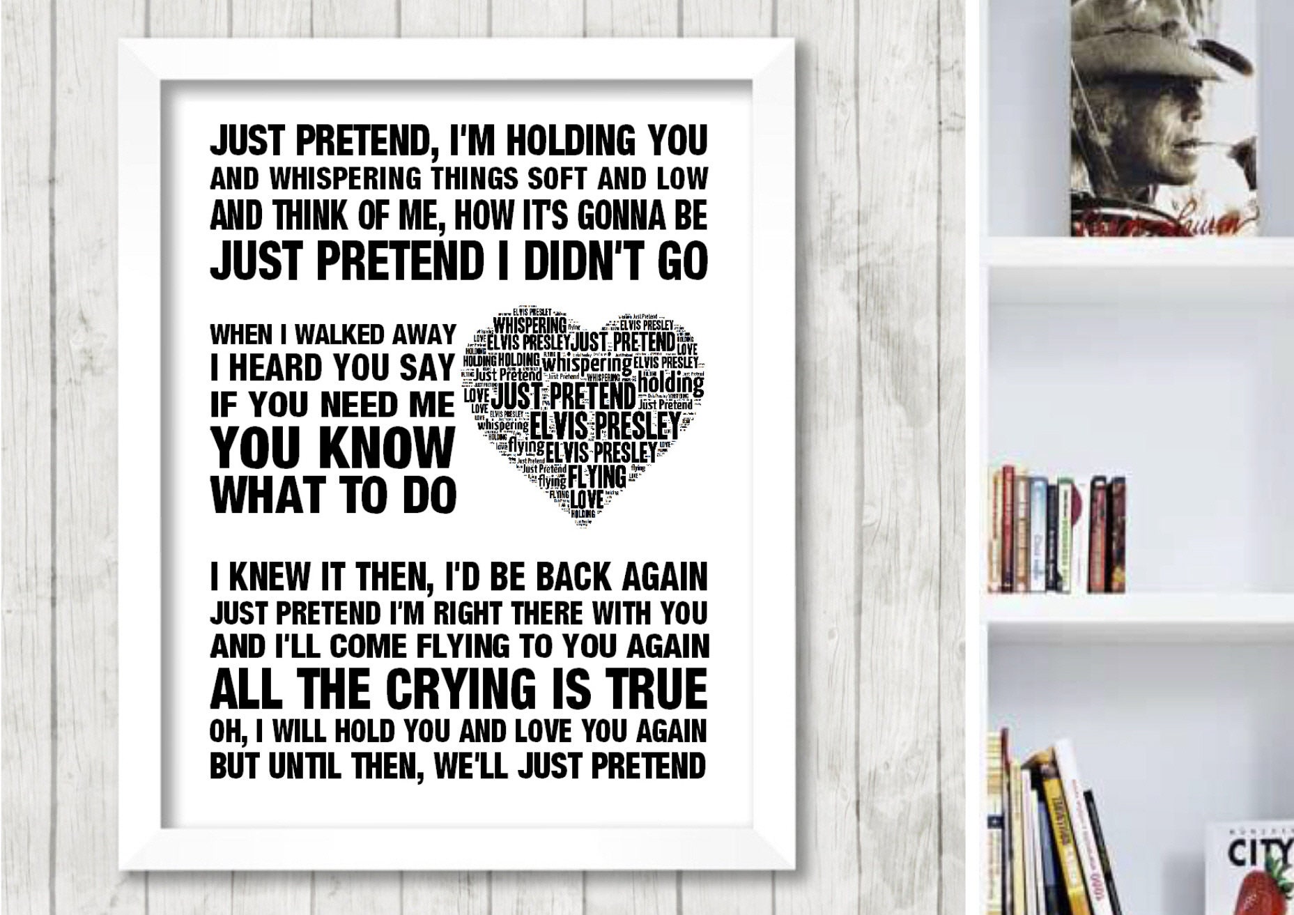 Elvis Presley Just Pretend Love Song Lyrics Wall Art Print Etsy Elvis Presley Just Pretend Love Song Lyrics Wall Art Print Etsy