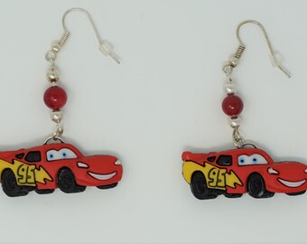 lightning mcqueen earrings