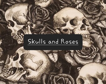 Bolsa de dados XL Deluxe, calaveras y rosas