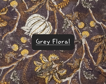 Bolsa de vino de lujo, diseño floral gris