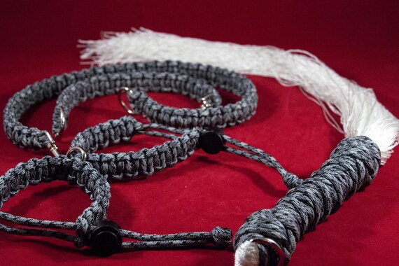 50 Shades Of Paracord Set 2 Restraints And Simulated Horsehair Flogger