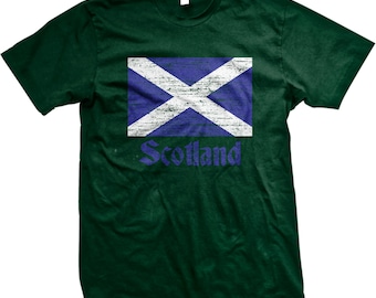 Scotland Lion Crest Est Pride Flag Patch Scots Navy Crewneck Sweatshirt