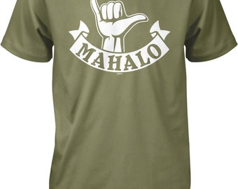 Mahalo, Pinky and Thumb Shake Men's T-shirt, NOFO_02240 - Etsy