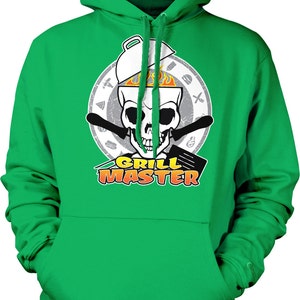 Grill Master, Custom Skull Grill Hooded Sweatshirt, NOFO_00420