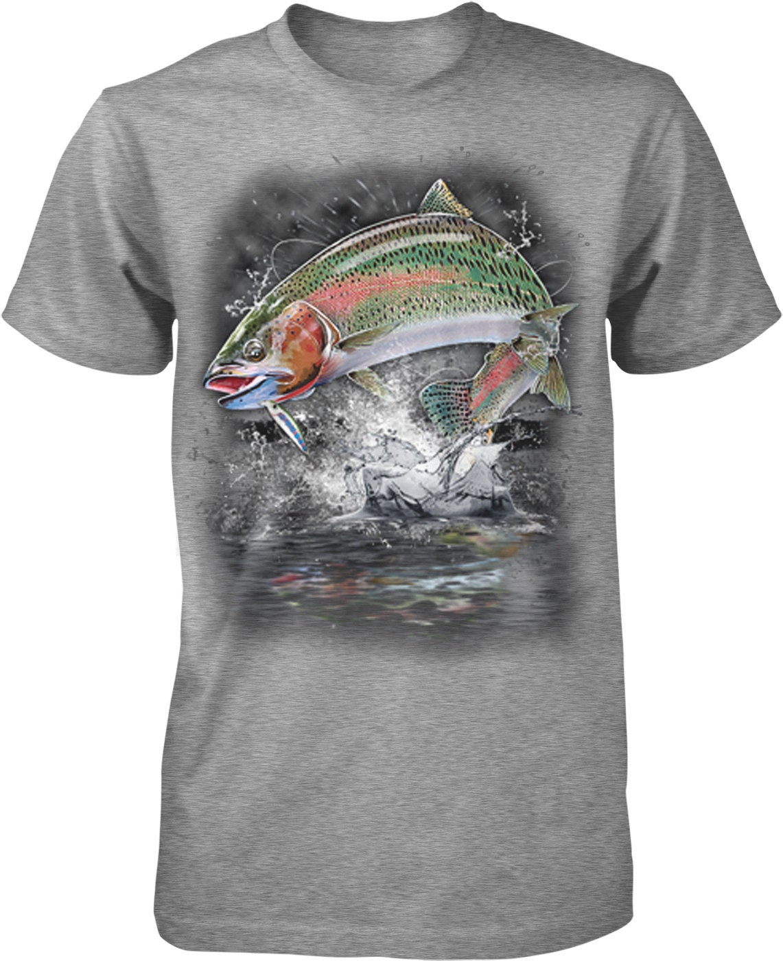 Rainbow Trout, River Trout, Fly Fishing Men's T-shirt, NOFO_00301 -   Canada
