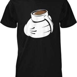 Coffee Lover Tee, Cartoon Mug Graphic (Men's S-XXXL), NOFO_00338