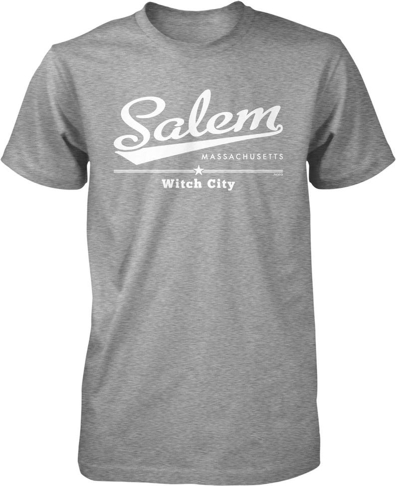 Salem Massachusetts Witch City Men's Tshirt NOFO_01177 Etsy