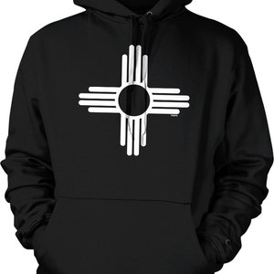 New Mexico Zia Sun Symbol Hooded Sweatshirt, NOFO_00683
