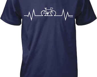 Cycling Heartbeat, Love Biking Men's T-shirt, NOFO_00609