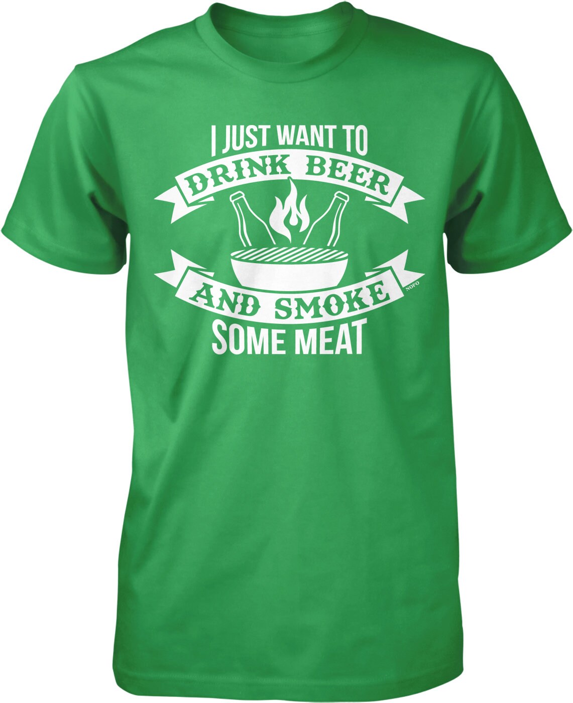 I Just Want To Drink Beer And Smoke Some Meat Bbq T-Shirt I Just Want To Drink Beer And Smoke Some Meat Bbq T-Shirt