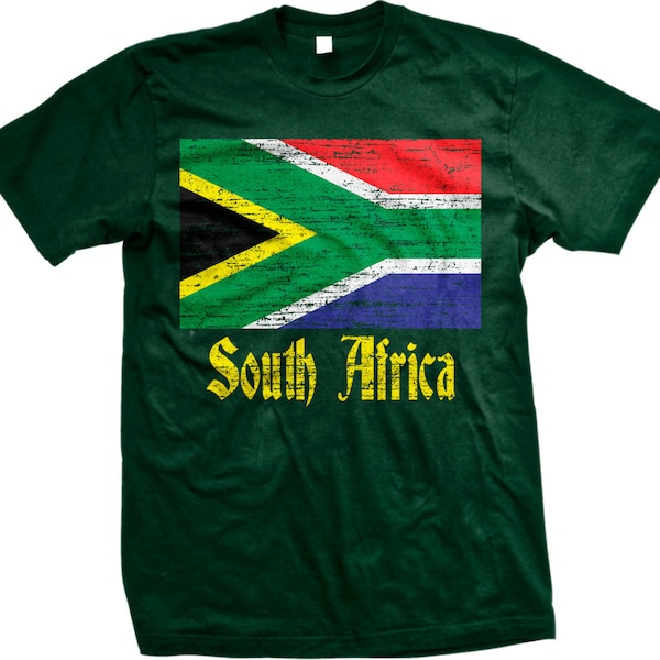 Flag of South Africa, South African Flag Men's T-shirt, NOFO_00030