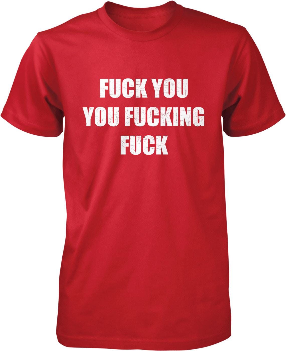 Graphic Statement Tee: 'fuck You' Text, NOFO_00341 - Etsy
