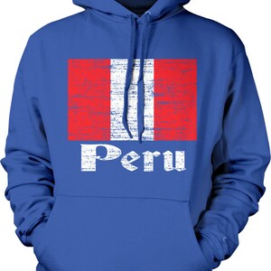 Flag of Peru, Peruvian Flag, Peru Pride Hooded Sweatshirt, NOFO_00010