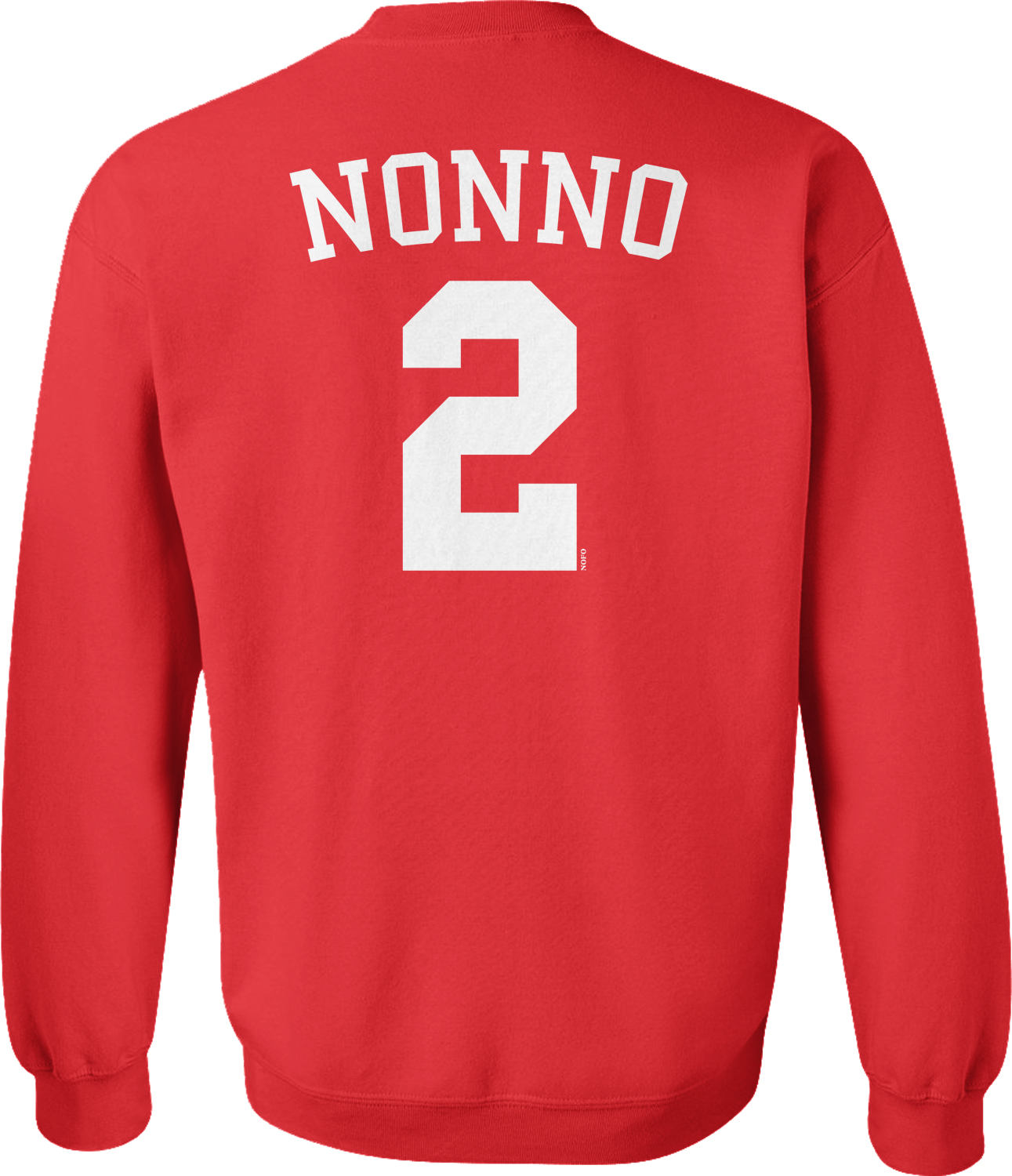 NONNO 2 Grandpa Sweatshirt - Italian Jersey Number Style