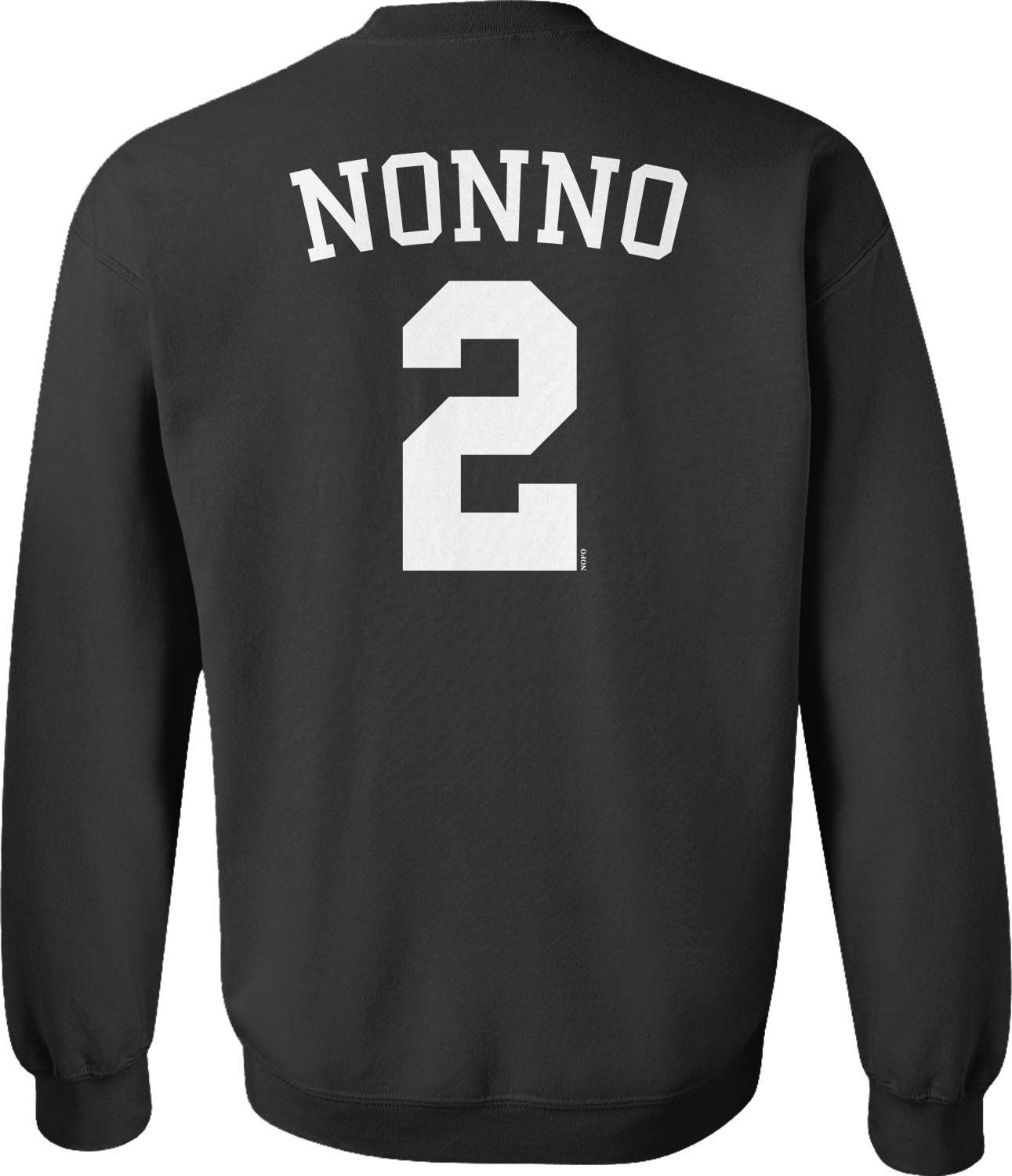 NONNO 2 Grandpa Sweatshirt - Italian Jersey Number Style
