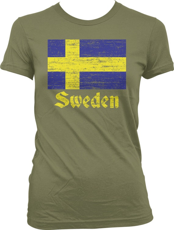 Sweden Country Flag Crest Swedish Swede Sverige Pride Juniors T-shirt Sweden Country Flag Crest Swedish Swede Sverige Pride Juniors T-shirt