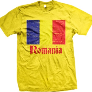 Flag of Romania, Romanian Flag, Mandrie Men&#39;s T-shirt, NOFO_00048