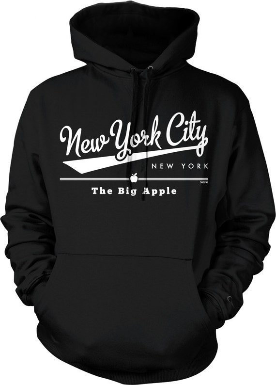 New York City New York the Big Apple Hooded Sweatshirt - Etsy Israel