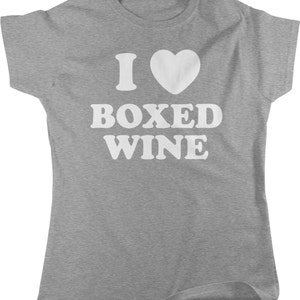 I Love Boxed Wine, Love Vino, Cheap Wine Lover Women&#39;s T-shirt, NOFO_00257