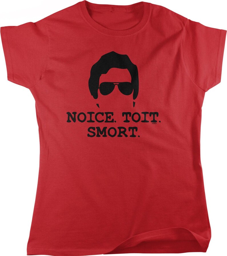Noice Toit Smort T-Shirt: Women's Casual Tee with TV Show Quote, NOFO_02800 Red