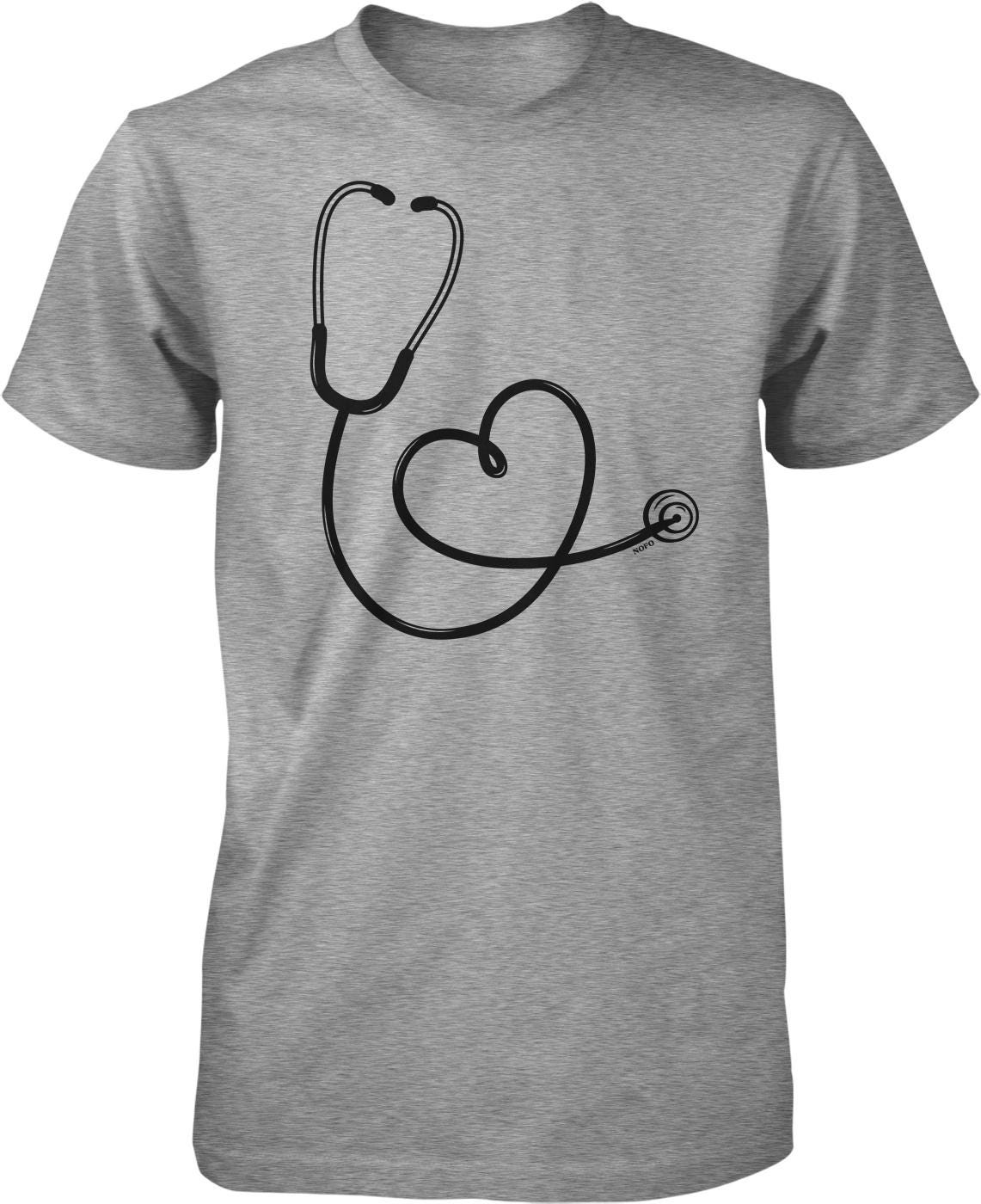 Stethoscope Heart T-shirt: Nurse Love Design, Soft Cotton