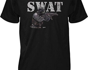 Men's Tactical Shirt: Cotton SWAT Design - Durable Police Tee, NOFO_01610