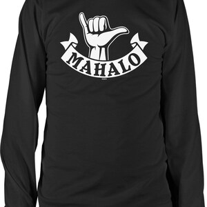 Mahalo, Pinky and Thumb Shake Men&#39;s Long Sleeve Shirt, NOFO_02240