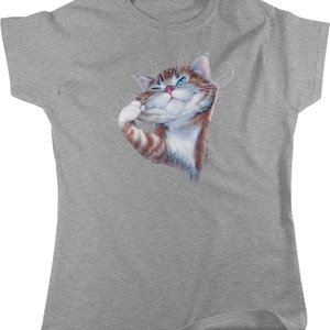 Awesome Cat Shirt, Orange Tabby Women&#39;s T-shirt, NOFO_00452