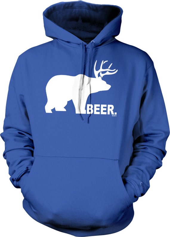 Beer, Bear Plus Deer Equals BEER! Hooded Sweatshirt