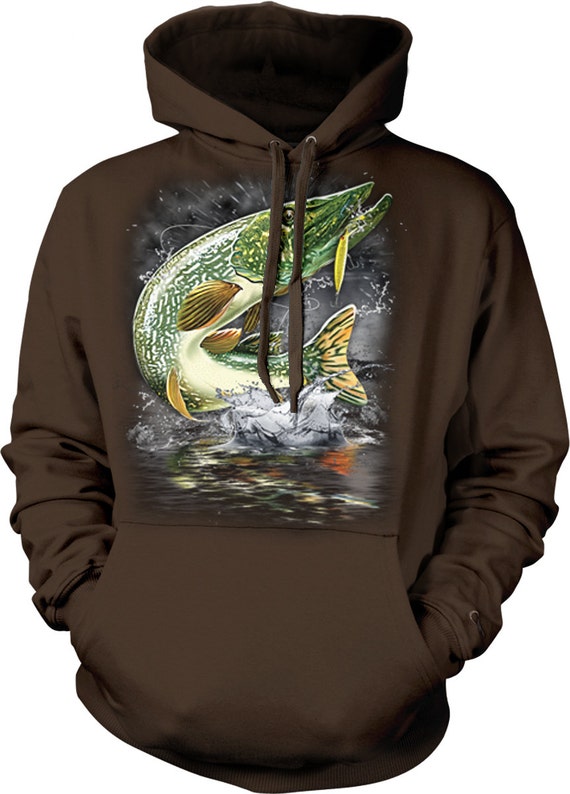 Pike, Northern Pike, Blue Pike, Jumping Pike, Fly Fishing Hooded