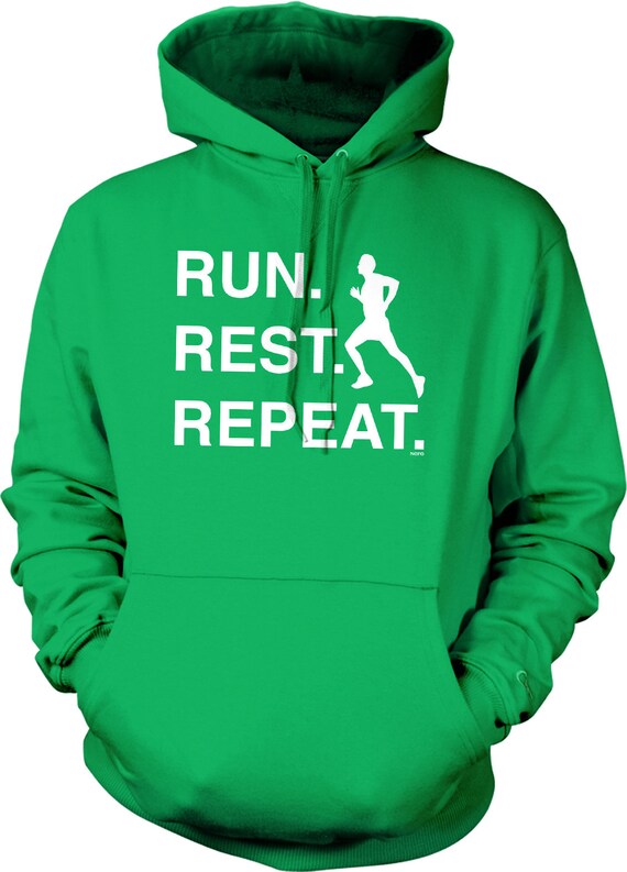 【Rest & Recreation】RS LOGO HOODIE  R5536 Run. Rest. Repeat., Runner Pride Hooded Sweatshirt