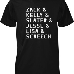 Zack, Kelly, Slater, Jesse, Lisa, Screech Men&#39;s T-shirt, NOFO_02045