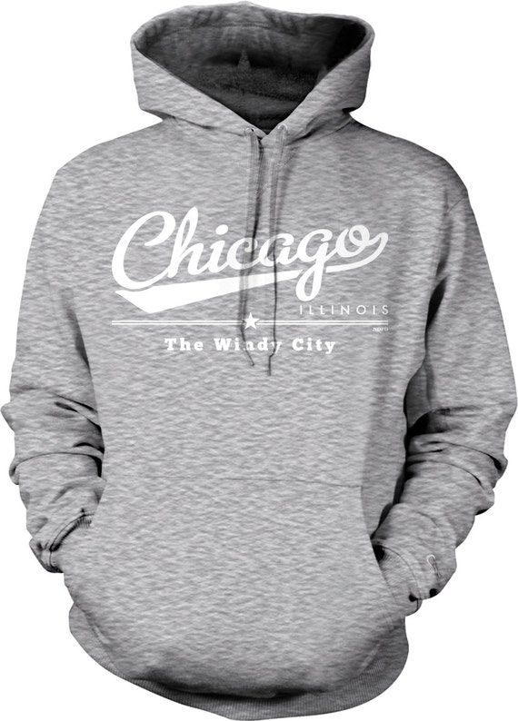 Chicago, Illinois, the Windy City Hooded Sweatshirt