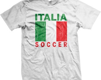 Italia Soccer, Italian Flag, Squadra Azzurra Men's T-shirt, NOFO_00057