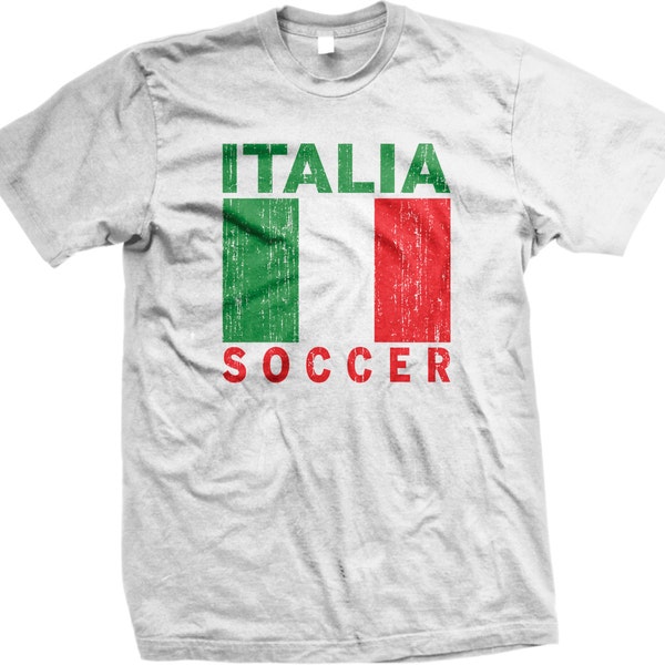 Italia Soccer, Italian Flag, Squadra Azzurra Men's T-shirt, NOFO_00057