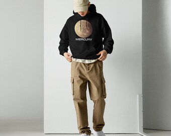 Mercury Planet Hoodie, Soft Cotton Blend (Unisex Sizes S-XXL)