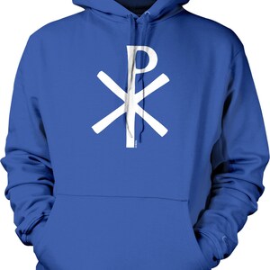 Chi Rho, Chrismon, Christogram, Jesus Christ Hooded Sweatshirt, NOFO_00687
