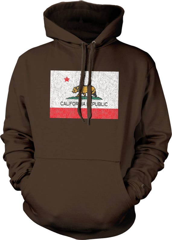 California Star Flag Zipper Hoodie California Star Flag Zipper Hoodie
