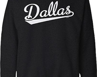 Dallas Script Crewneck Sweatshirt - Comfortable Cotton Blend