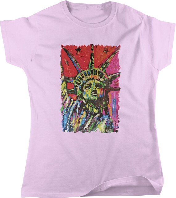 Statue of Liberty, Beautiful Painting Women's T-shirt
