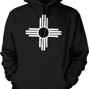 New Mexico Zia Sun Symbol Hooded Sweatshirt, NOFO_00683