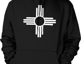 New Mexico Zia Sun Symbol Hooded Sweatshirt, NOFO_00683