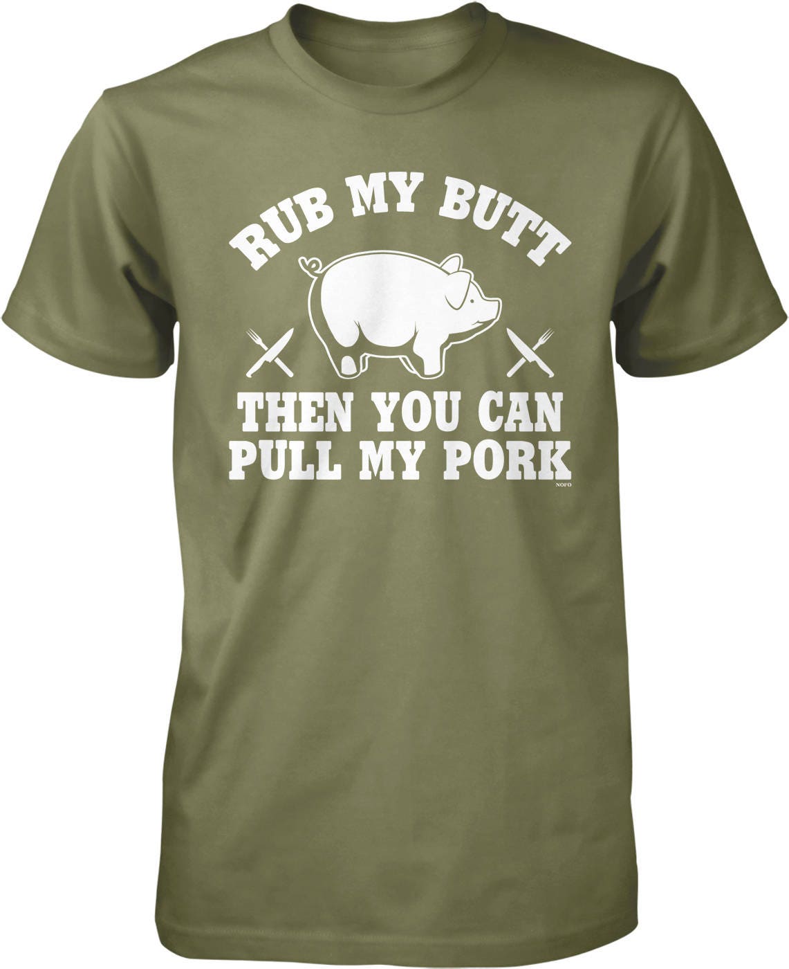 Rub My Butt Then You Can Pull My Pork Men's T-shirt - Etsy